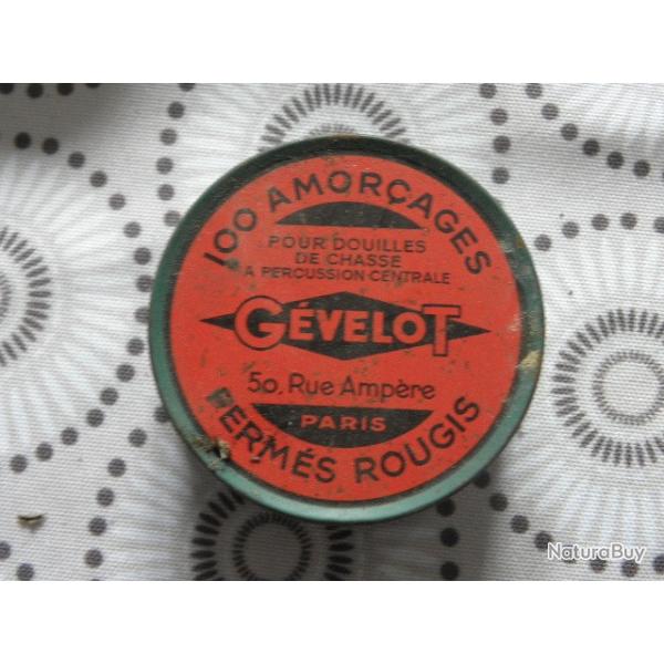 ancienne boite d amorces g�velot