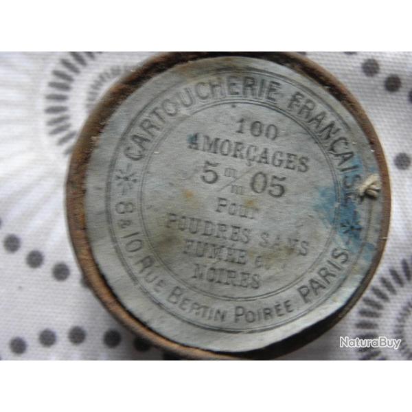 ancienne boite d amorces cartoucherie fran�aise