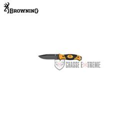 Couteau BROWNING Knife Ignite Black Orange +Allume Feu en Silex