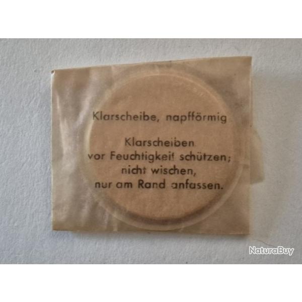Rare Paire de Verres de rechanges Masque Gaz Code "bwz" (Auer) 1944 Variante Luftschutz / Sanit�ter