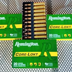 60 Munitions soit Trois bo&icirc;tes de REMINGTON Calibre 280REM 140 Gr Core Lokt PSP VOIR PHOTOS
