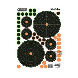 5 Cibles Adh&eacute;sives CHAMPION Diam 12.7cm et 5.5 cm