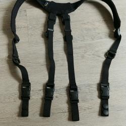 Brelage sp&eacute;cial forces de l'ordre "TOE-CONCEPT" - Noir - Cordura/polyamide - Taille unique