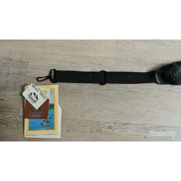 Sangle avec coussinet int�gr� r�glable pour tout usage "TREKKING" - Noir - Nylon