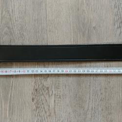 Ceinturon "Van Os Imports" - Noir - 100% cuir - Taille : l. 40 mm x L.139 cm