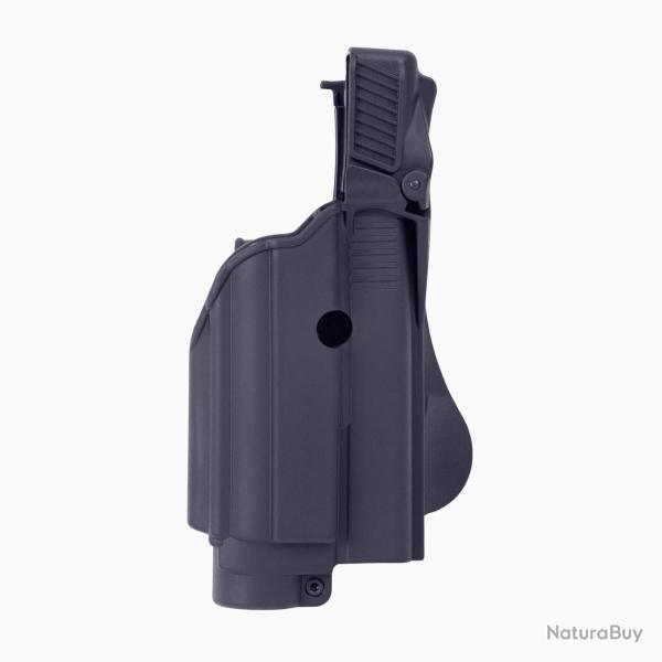 Holster LV2 Glock 17/19 Gen4/5 + lampe Noir