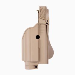 Holster LV2 Glock 17/19 Gen4/5 + lampe Tan