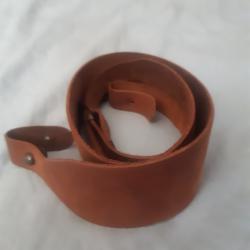 Bretelle cro&ucirc;te de cuir carabine/fusil