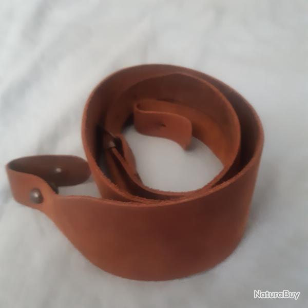 Bretelle cro�te de cuir carabine/fusil