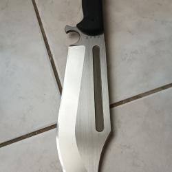 Work Tuff Gear V44X, Satin SK85 Clip Point Blade, Black G10