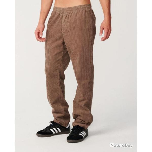 Pantalon Velours Homme Rip Curl "Classic Surf Double Cord Pant" L Marron