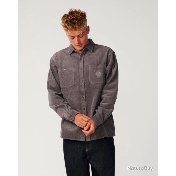 Chemise Velours Homme Rip Curl "CLASSIC SURF DOUBLE CORD L/S SHIRT" S Marron