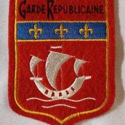 Insigne tissu patch vintage Garde R&eacute;publicaine Paris