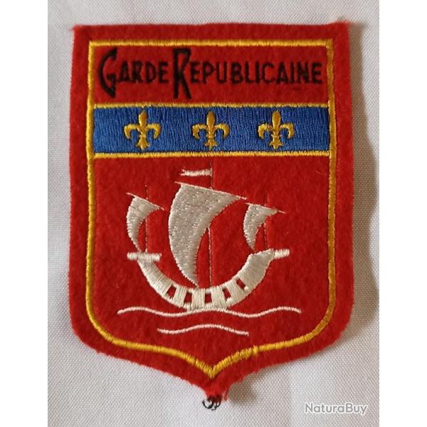 Insigne tissu patch vintage Garde R�publicaine Paris