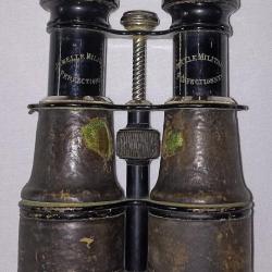 Jumelle militaire Officier fran&ccedil;ais guerre 1914/18 &agrave; boussole WW1