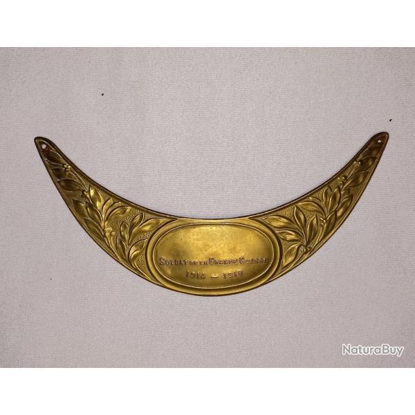 Plque de casque Adrian d�fil� de la victoire 14/18 WW1