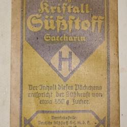 Sachet saccharine paquetage ration troupes Allemande WW2