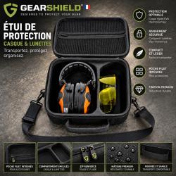 OFFRE LANCEMENT - &Eacute;tui rigide casque antibruit & lunettes - Gearshield&reg; Pro Case