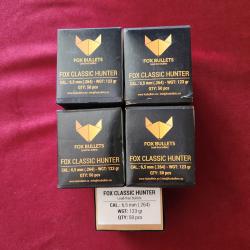 50 Ogives FOX classic hunter 6.5 mm (.264) 123 gr