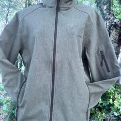 VESTE SOFTSHEL AVEC MANCHES VERTE L&L WE SHARE