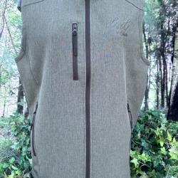 VESTE softshell SANS MANCHES VERTE L&L WE SHARE