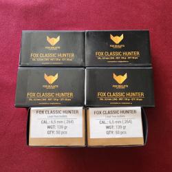 50 Ogives FOX classic hunter 6,5 mm (.264) 139 gr