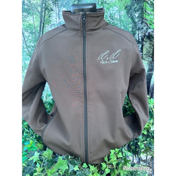 VESTE softshell AVEC MANCHES MARRON L&L WE SHARE