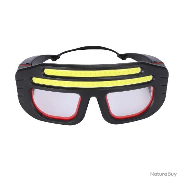 Lunettes �clairantes LED COB 300 lumens rechargeables USB-C