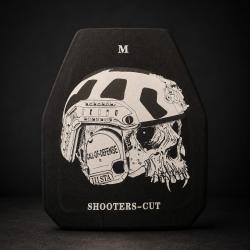 PAIRE DE PLAQUES BALISTIQUES NIVEAU III � UHMWPE � SHOOTER CUT MULTICOURBE � D&Eacute;STOCKAGE 2025