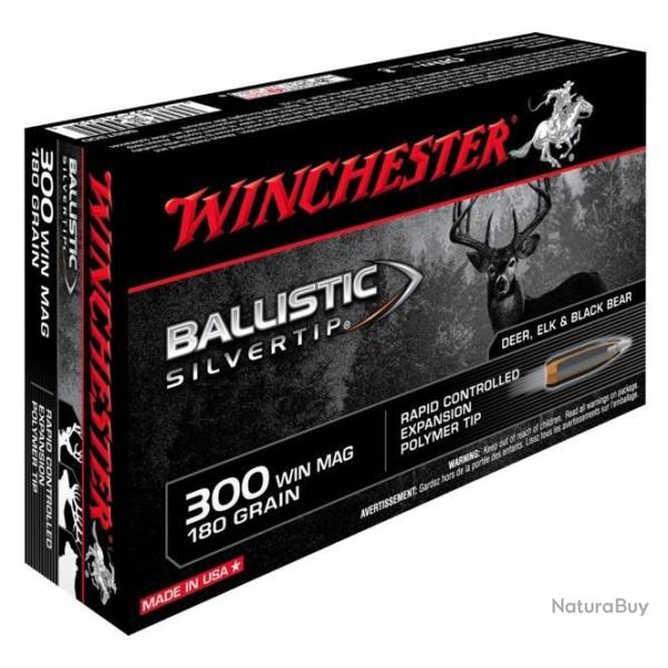 Munitions Winchester Ballistic Silvertip Cal.300WM 180gr par 60