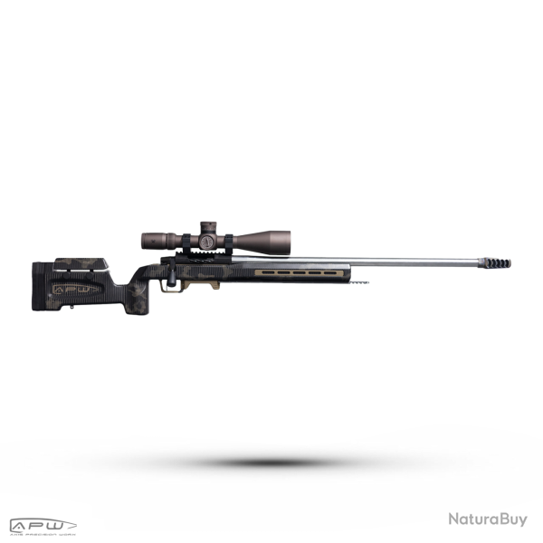 Ch�ssis APW Carbon X - Axis Precision Worx | PRS & Tir de pr�cision - Tikka t3x SA / Grey