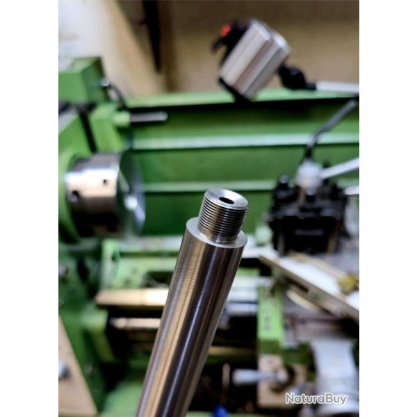 Coupe canon + filetage et usinage bouche canon