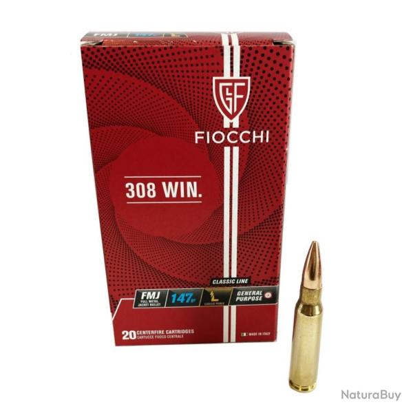 Fiocchi 308w FMJ 147gr