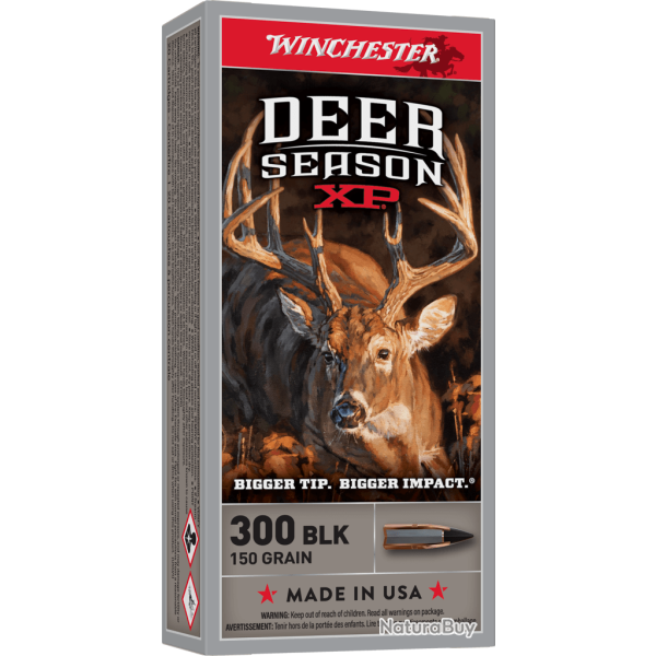 WINCHESTER 300 BLACKOUT 150GR DEER SEASON