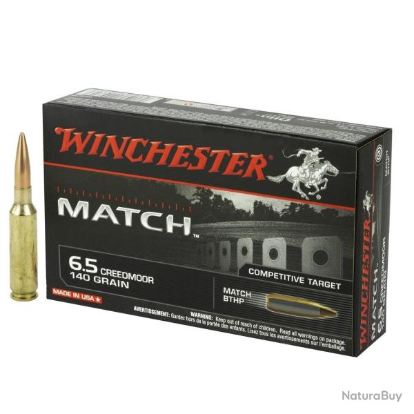 WINCHESTER 6.5 CREEDMOOR MATCH 140gr BTHP