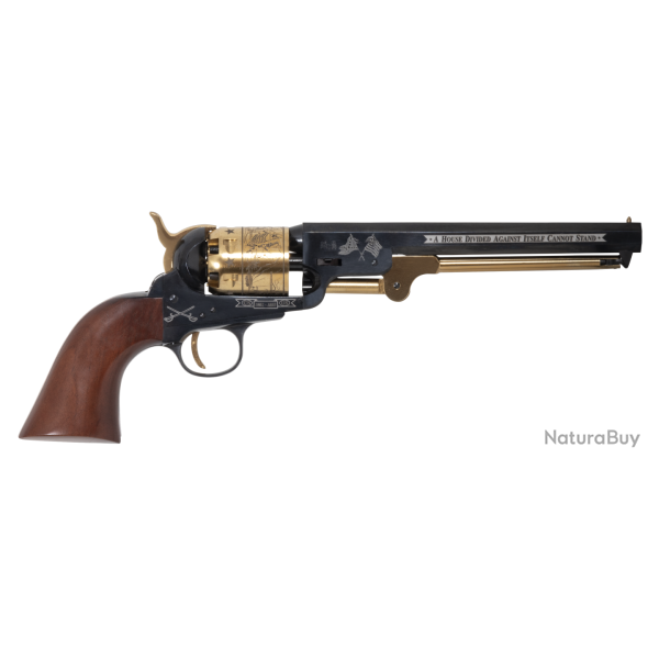 Revolver poudre noire PIETTA 1851 Navy Commemorative Gold GTS .36 PN