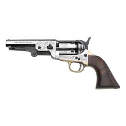 Revolver poudre noire PIETTA 1851 Navy Yank Yankee grav&eacute; .44 4"7/8