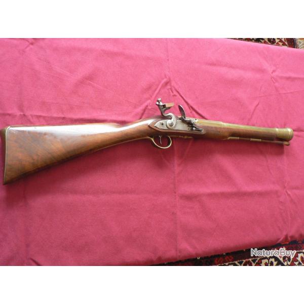 Superbe tromblon anglais de marine � silex.