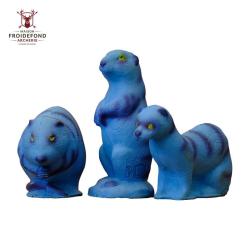 Pack Famille Pandora Vison Rat Musqu&eacute; Chien de Prairie Cible 3D - 3Di
