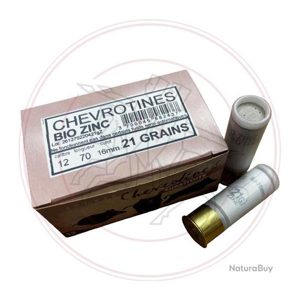 CARTOUCHES JOCKER CHEVROTINE BIO ZINC - Cal: 12/70 - 21 Grains - BOITE DE 10