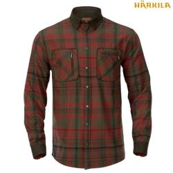 Chemise Pajala H&auml;rkila red autumn check