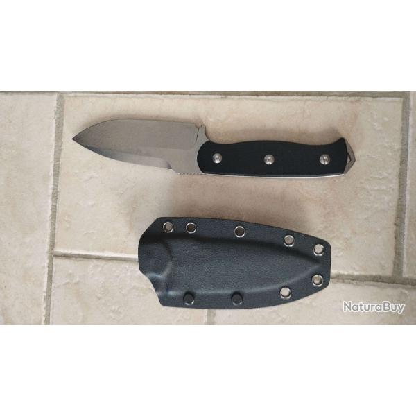 SENCUT Toxodon S24036-1 Stonewashed Black G10, couteau fixe