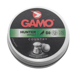 BOITE DE PLOMBS HUNTER T&Ecirc;TE RONDE CAL. 6.35MM X200 - GAMO