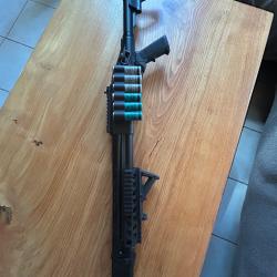 Tokyo Marui M870 Gaz Golden Eagle + 9 Cartouches TM + 3 Canons Pr&eacute;cision