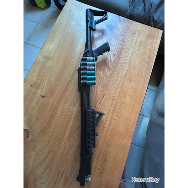 Tokyo Marui M870 Gaz Golden Eagle + 9 Cartouches TM + 3 Canons Pr�cision