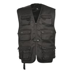 Destock !!! GILET REPORTER UNI Idaho noir