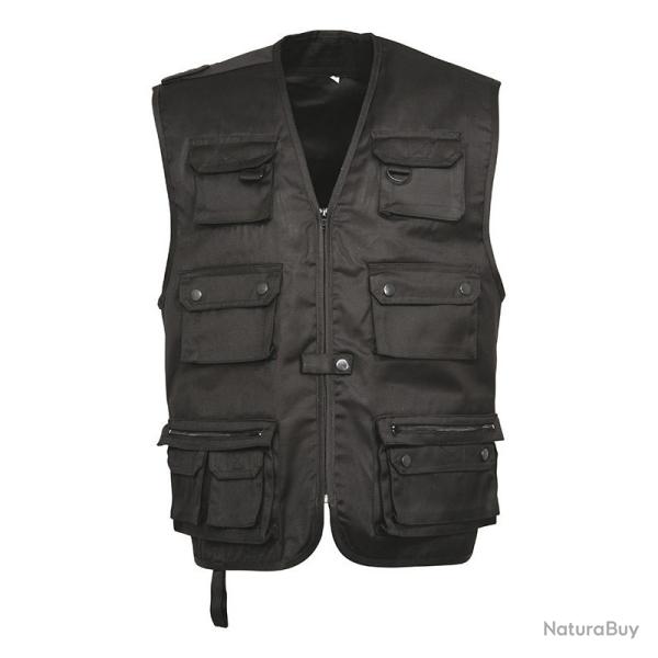 Destock !!! GILET REPORTER UNI Idaho noir