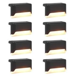 Lampes solaires ext&eacute;rieures ABS blanc chaud avec pique de sol r&eacute;sistantes lot 8