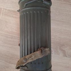 Lot Masque &agrave; gaz Allemand GM38 complet - Dat&eacute; 1943 - Jus de grenier