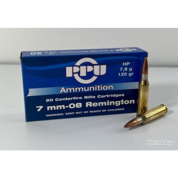 2 Boites Partizan Port offert .7mm-08 Remington HP. 120gr - 7.8g